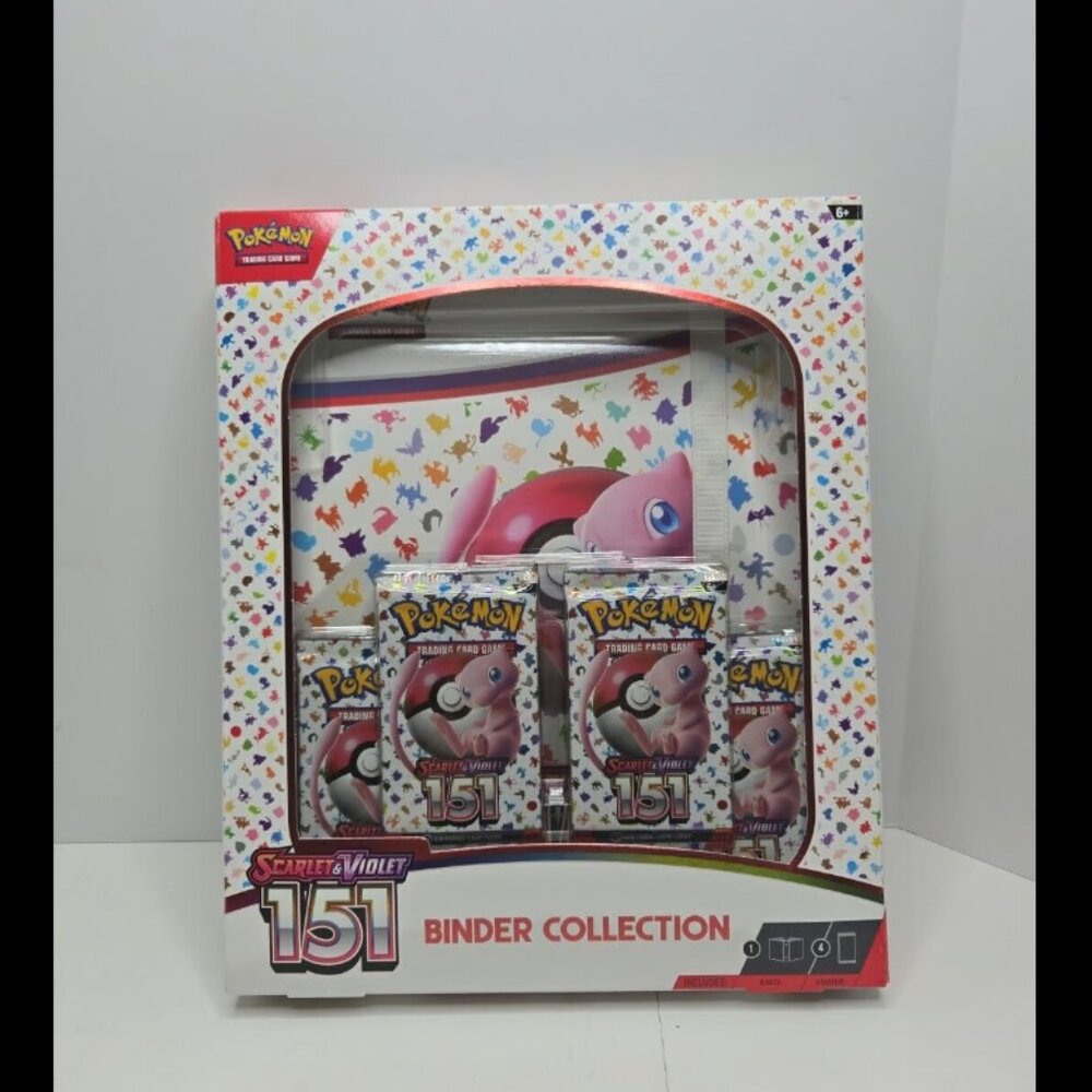 AUTHENTIC Pokemon Scarlet & Violet 151 Binder Collection Box W/ 4 Packs & Binder